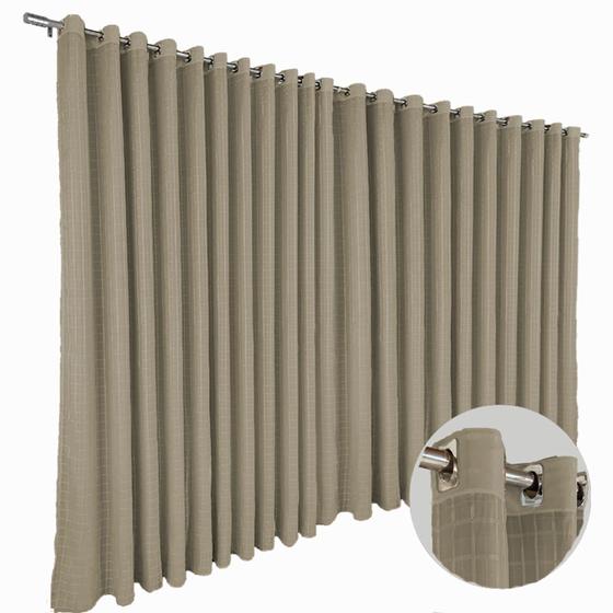 Imagem de cortina blackout Mix corta luz 5,00 x 2,60 c/voal palha