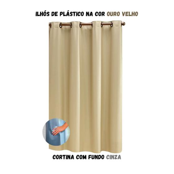 Imagem de Cortina Blackout para Sala ou Quarto PVC (plástico) UMA FOLHA Rústica 1,00M x 80CM com 100% Blecaute