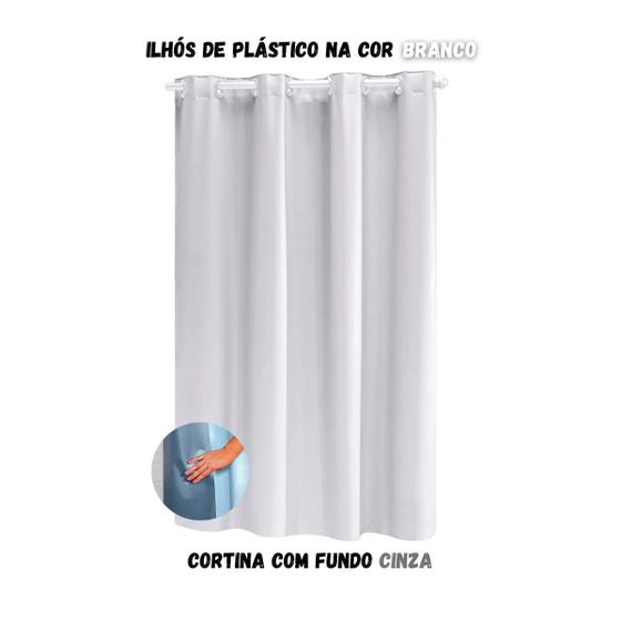 Imagem de Cortina Blackout para Sala ou Quarto PVC (plástico) UMA FOLHA Rústica 1,40M x 80CM com 100% Blecaute