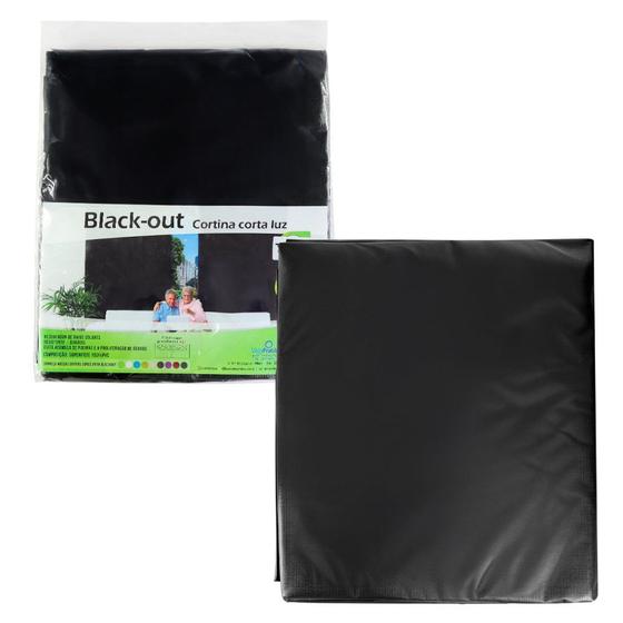 Imagem de Cortina Blackout Preto - 280x280cm - p/ trilho