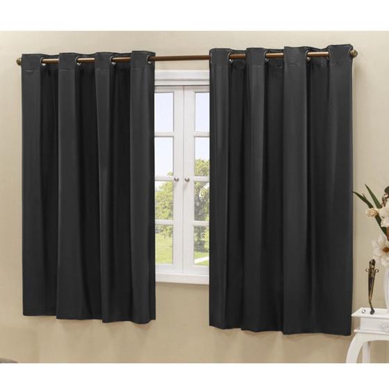 Imagem de Cortina Blackout PVC corta 100 % a luz 2,20 m x 1,30 m Preta