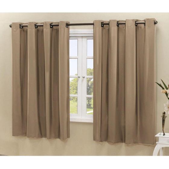 Cortina Blackout PVC corta luz 100 % 2,20 m x 1,30 m Avelã - Eddi Casa Menor preço em Cortina Blackout PVC corta luz 100 % 2,20 m x 1,30 m Avelã - Eddi Casa