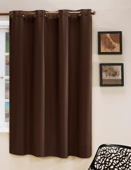 Imagem de Cortina Blackout PVC Lisa 1,40x2,30 Filomena - Tabaco