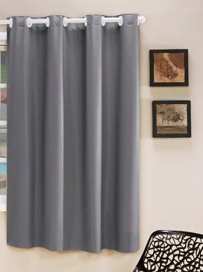 Imagem de Cortina Blackout PVC Lisa 1,40x2,50 Filomena - Cinza