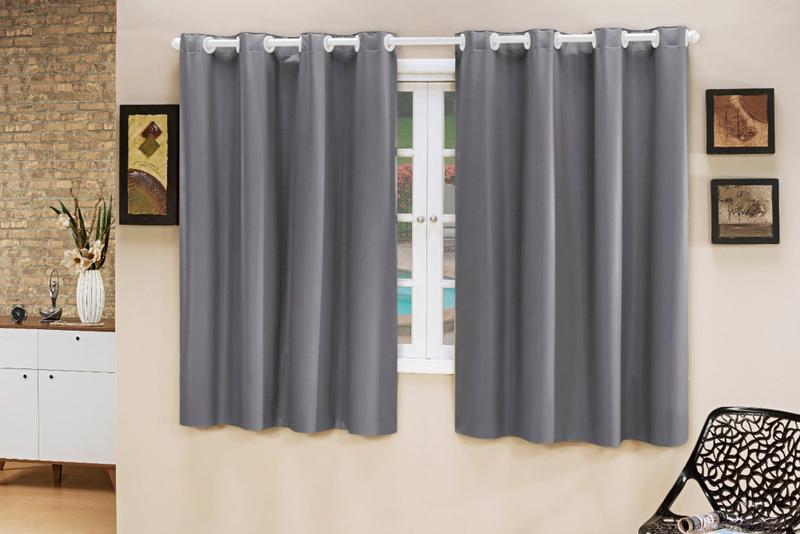 Imagem de Cortina Blackout PVC Lisa 2,80x1,60 Filomena - Cinza