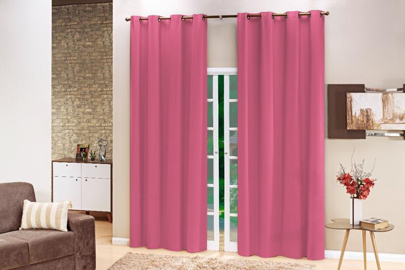 Imagem de Cortina Blackout PVC Lisa 2,80x2,50 Filomena - Pink