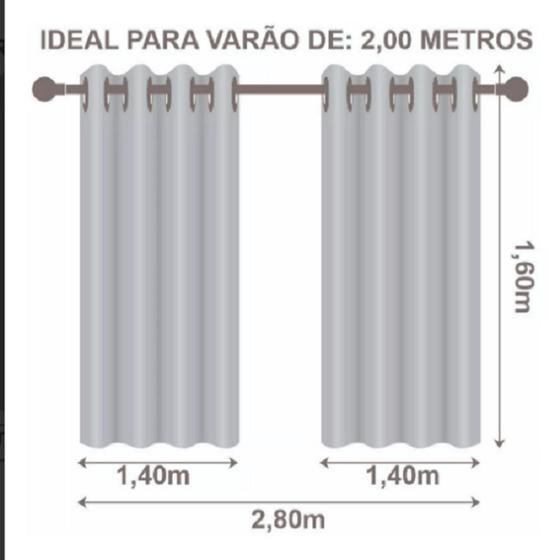 Imagem de Cortina Blackout Pvc Quarto/Sala e Cozinha  2,80(L) X 1,60(ALT) - Varias Cores