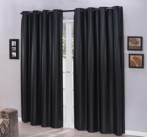 Cortina Blackout Quarto Casal Blecaute Bloqueia 2,80 X 2,30 - Brenda Casa e Decoração Imagem de Cortina Blackout Quarto Casal Blecaute Bloqueia 2,80 X 2,30
