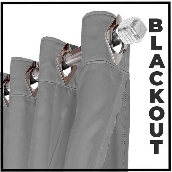 Imagem de Cortina Blecaute Blackout 5,50x2,60 Corta Luz Ana marrom