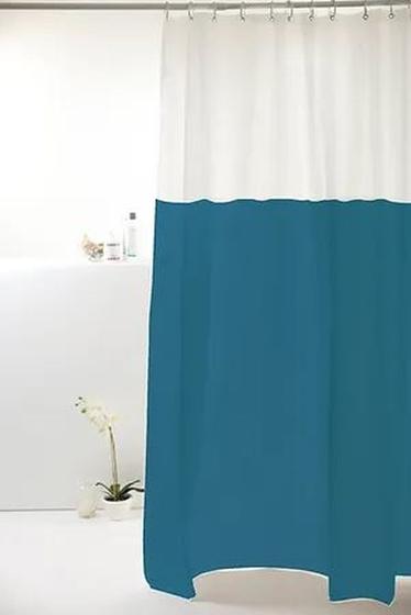 Imagem de Cortina Box 198x180cm PVC Uzoo Decorativa Banheiro Toque Macio Chuveiro Resistente