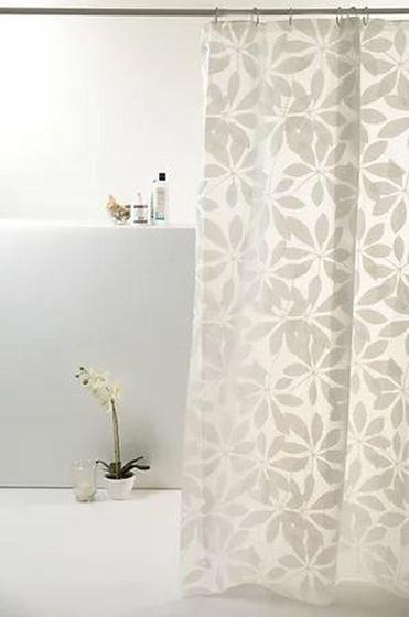 Imagem de Cortina Box Para Banheiro PEVA 180X160cm Impermeável Uzoo Estampa Decoração - Komlog