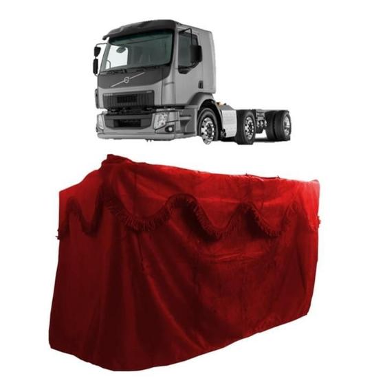 Imagem de Cortina Chinil 4 Peças Frente Meio Para Volvo Vm Vermelho