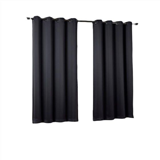 Imagem de Cortina Corta Luz 100% Poliéster Preto 260x170cm - BecaDecor