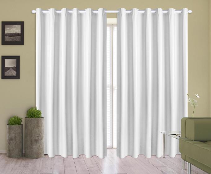 Imagem de Cortina Corta Luz 2,00M X 1,80M 100% Blackout Pvc Branco