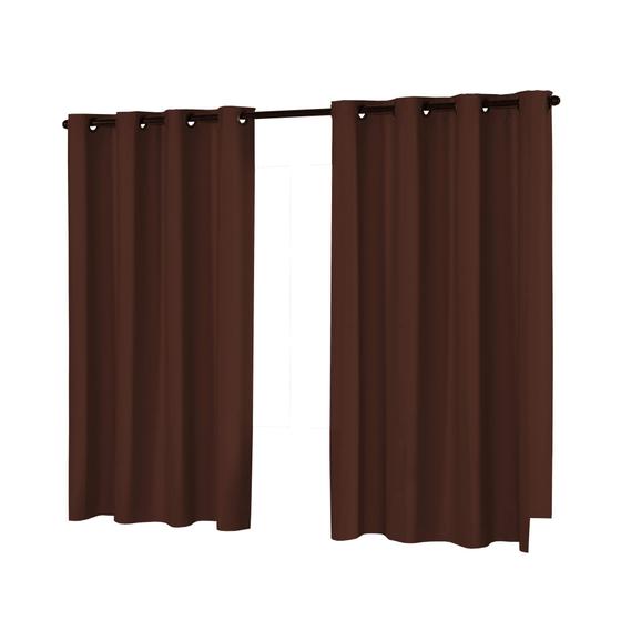 Imagem de Cortina Corta Luz 2,80m X 1,60m 100% Blackout PVC Para Sala Ou Quarto Para Varão Simples
