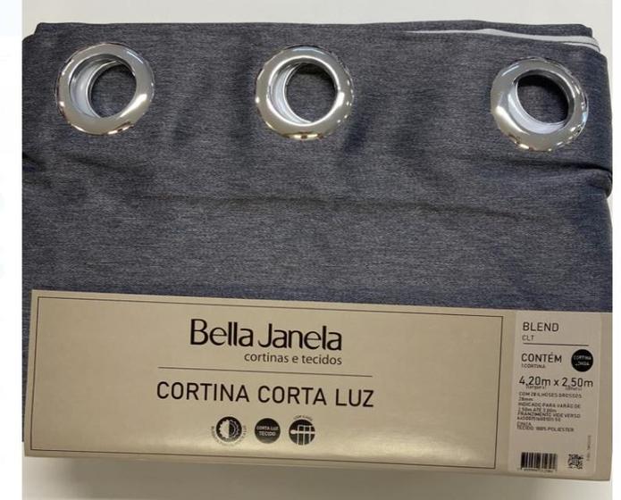 Imagem de Cortina Corta Luz 4,20 x 2,50 Tecido Blend Bella Janela