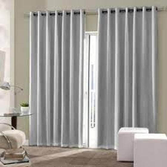 Imagem de Cortina Corta Luz Blecaute 85% 4,20 L x2,40 alt CasaW liso