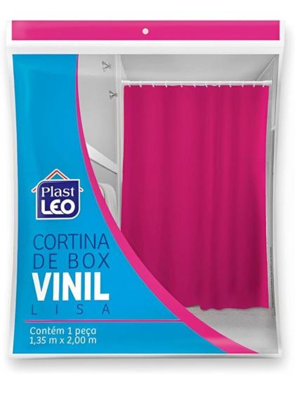 Imagem de Cortina De Box Vinil Visor Retangular Lisa