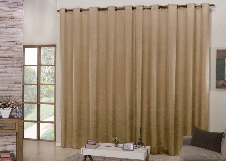 Cortina de Cetim Amassado 5 Metros para Varão Simples Sala Quarto Menor preço em Cortina de Cetim Amassado 5 Metros para Varão Simples Sala Quarto