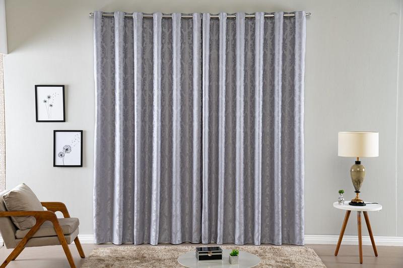 Imagem de Cortina de Jacquard Luxo Semi Blackout para Decoração de Sala Quarto Escritório 5,00m x 2,80m