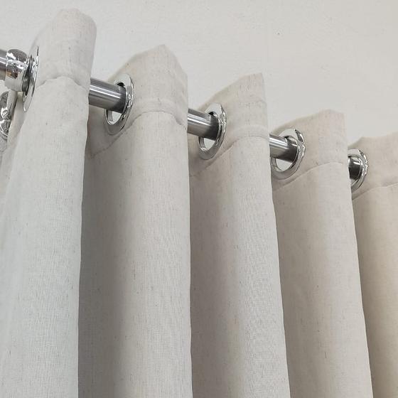 Imagem de Cortina De Linho Com Forro Blackout Original 100% 5,00x2,68
