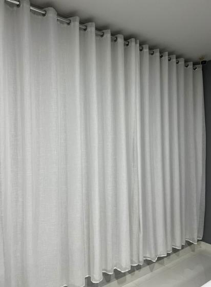 Imagem de Cortina de linho e forro sala/quarto 4,00 x 2,60