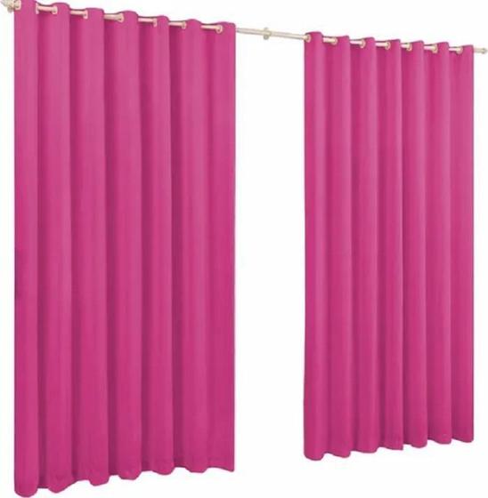 Imagem de Cortina De Microfibra 6,00X2,80 Pink Ilhós Cromado
