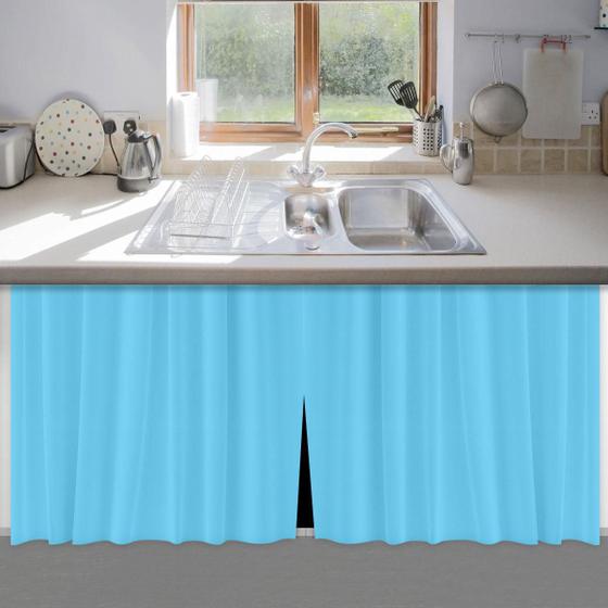 Cortina de Pia 100% PVC Antimofo Resistente Moderna 138x80cm - Envio Imediato Menor preço em Cortina de Pia 100% PVC Antimofo Resistente Moderna 138x80cm - Envio Imediato