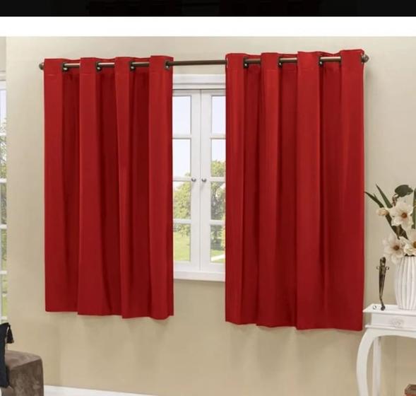 Cortina de sala ou quarto Blackout corta luz. 3,00 x 1,80m com Ilhós cromado ( tecido suede) Menor preço em Cortina de sala ou quarto Blackout corta luz. 3,00 x 1,80m com Ilhós cromado ( tecido suede)