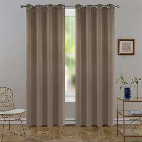 Imagem de Cortina De Tecido Semi Blackout Linen 3,60X2,50M Pemogo