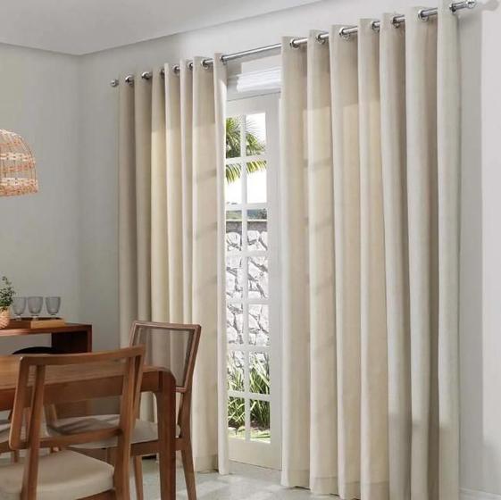 Imagem de Cortina Decorativa 300X260Cm Decotherm Corta-Luz Nápoles D