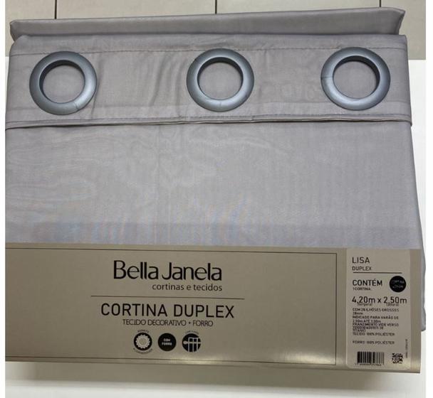 Imagem de Cortina Duplex 4,20 x 2,50 Lisa Bella Janela