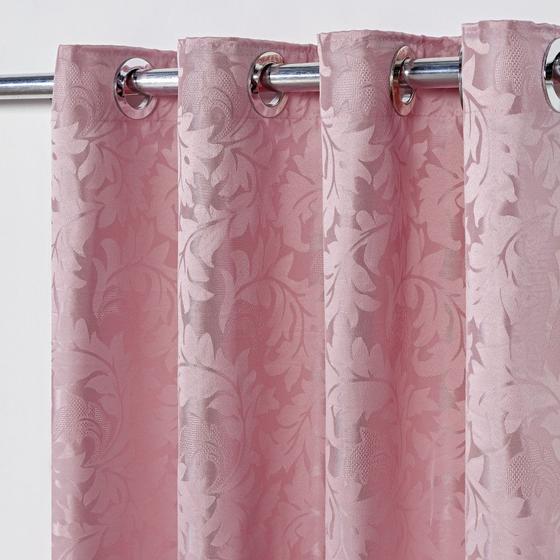 Imagem de Cortina em Tecido Jacquard 2,70 m x 2,30 m - Rosa