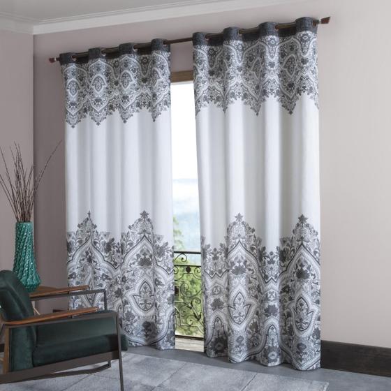 Imagem de Cortina Estampada Sala e Quarto 280x240 Sultan Nova Coleção Moderna Com Excelente Caimento