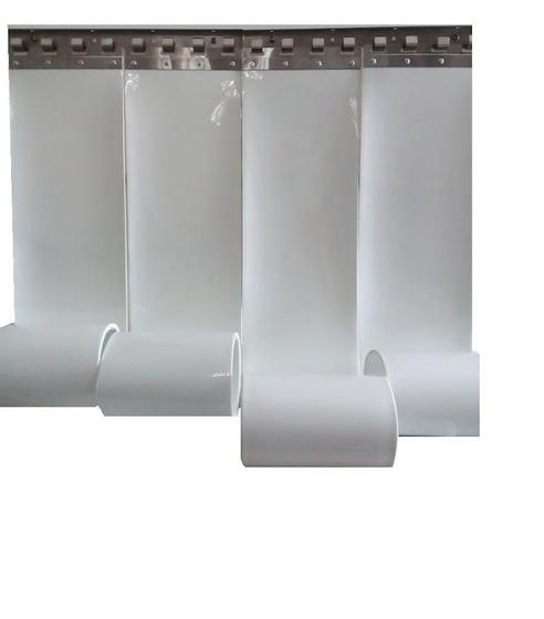 Imagem de Cortina Industrial em Tiras PVC Flexível - Opaco Branco - 1,00x2,10