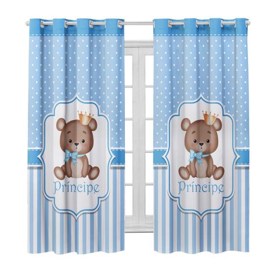 Imagem de Cortina Infantil Blackout 2,80 X 2,20 Estampada Decorativa