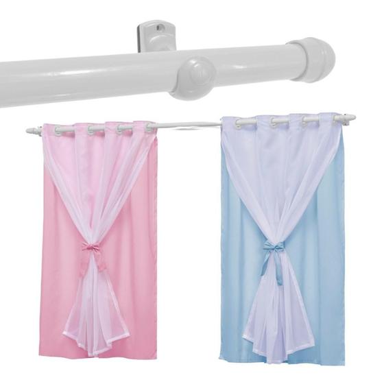 Imagem de Cortina Infantil Para Quarto Bebê 2,70x1,70 com Varão Teen