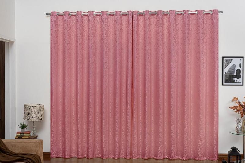 Imagem de Cortina Jacquard 2 70 X 2,50 - Rose