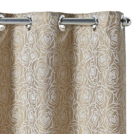 Cortina Jacquard Atenas Flowers 4,00 m x 2,70 m Avela Menor preço em Cortina Jacquard Atenas Flowers 4,00 m x 2,70 m Avela