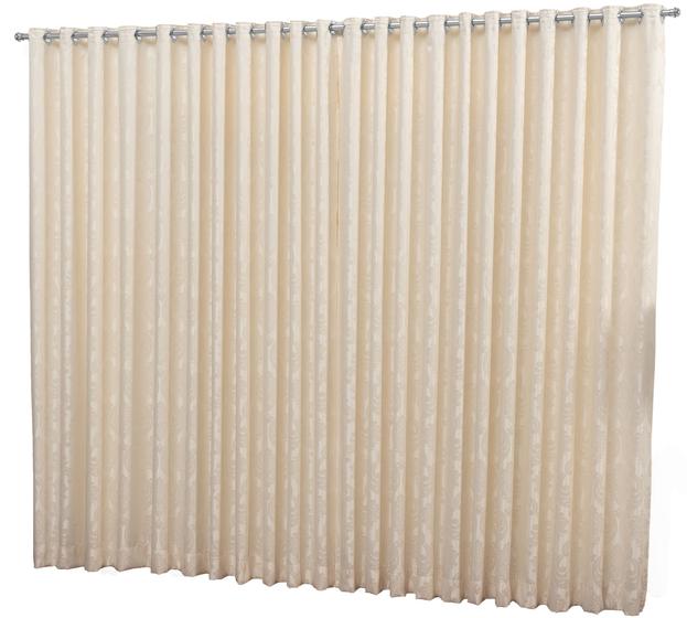 Cortina Jacquard Palha 4,00X2,70M Ilhós Para Varão Simples é boa?