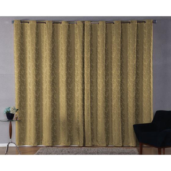 Imagem de Cortina Jacquard Requinte 5,00x2,60m Quarto ou Sala