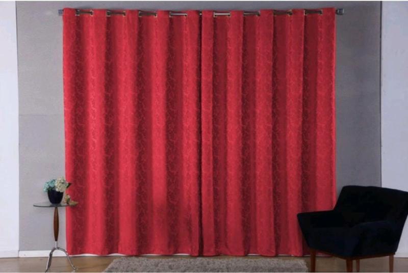 Imagem de Cortina luxo semi blackout, em tecido Jacquard para e sala 2,80x1,70