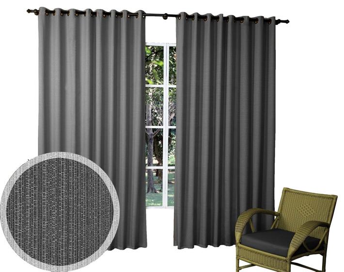 Imagem de Cortina Maya Tecido Rústico 3,00m X 2,80m Campari Textil