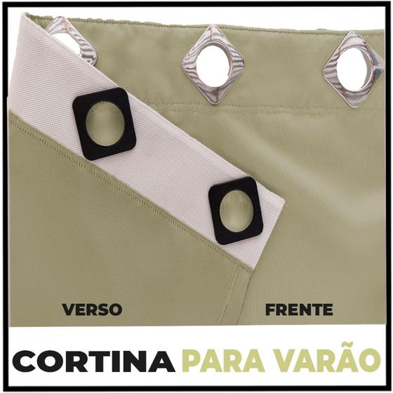 Imagem de cortina p apartamento Berlim blackout 8,00 x 2,30 marrom