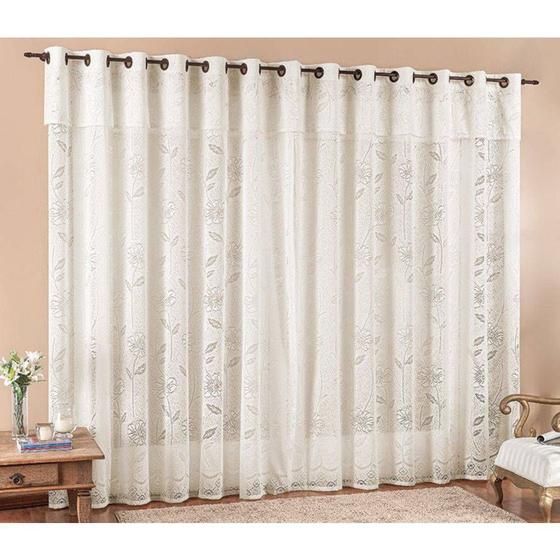 Cortina Palha para Sala ou Quarto para varão 2 metros Simples Luna Menor preço em Cortina Palha para Sala ou Quarto para varão 2 metros Simples Luna