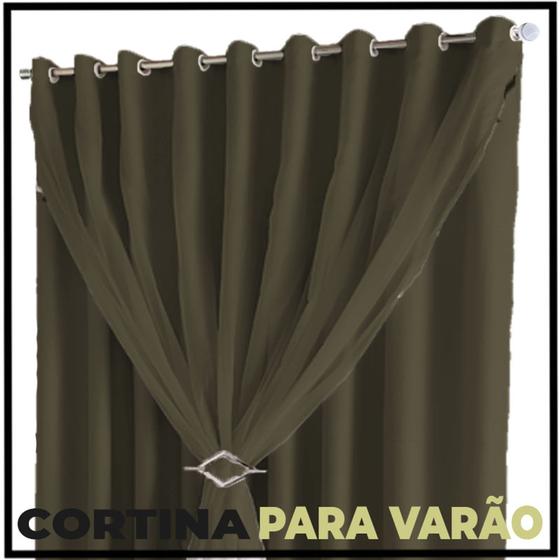 Imagem de cortina para apartamento Lisboa corta luz 5,00 x 2,50 preto