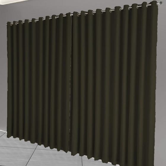 Imagem de cortina para apartamento varao Celina 5,00 x 2,40 bege