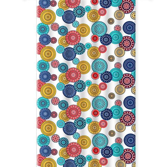 Imagem de Cortina para Box Mandala PVC com Gancho Colorida Resistente