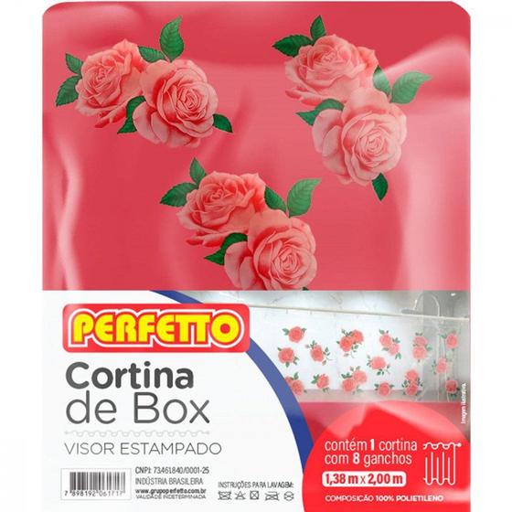 Imagem de Cortina Para Box Perfetto 1,38 X 2,00M Rosa  017012