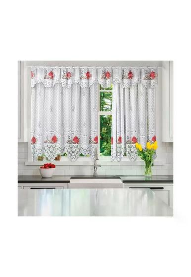 Imagem de Cortina para Cozinha Interlar 280x150 cm Hora do Chá com Bandô